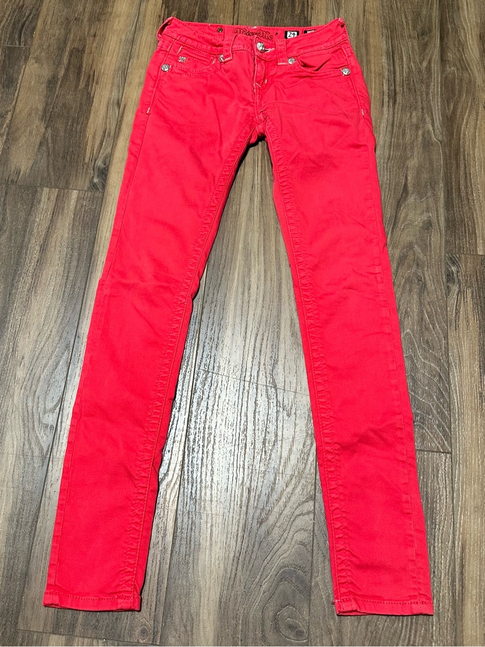 Miss Me Skinny Jeans in Bright Red